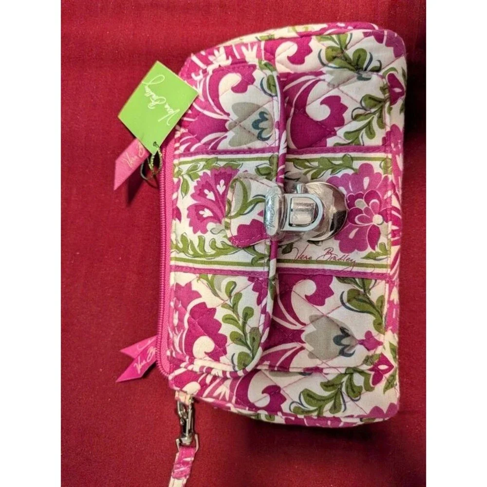 Vera Bradley Pushlock Wristlet – Julep Tulip – NWT